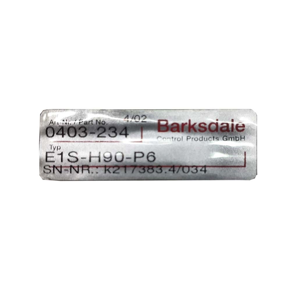 Barksdale Pressure Switch Model E1S-H90-P6