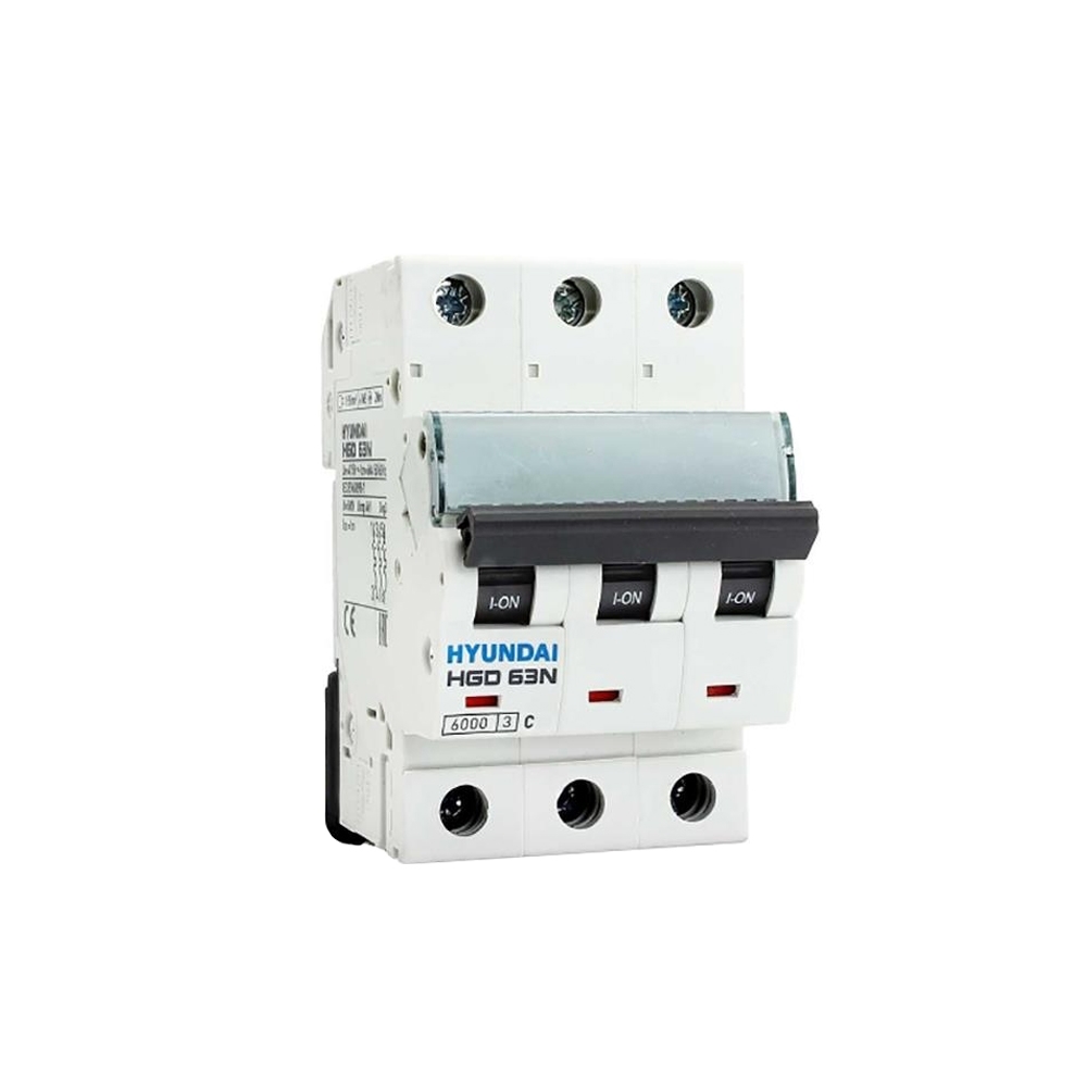 Hyundai Miniature Circuit Breaker 3P Model HGD 63N