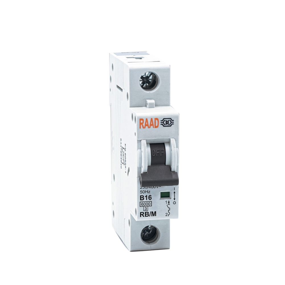 Raad AC Miniature Circuit Breaker Model RB/M-1P B16A-6kA