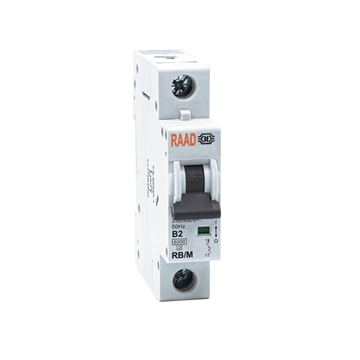 Raad AC Miniature Circuit Breaker Model RB/M-1P B2A-6kA