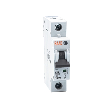 Raad AC Miniature Circuit Breaker Model RB/M-1P C50A-10kA