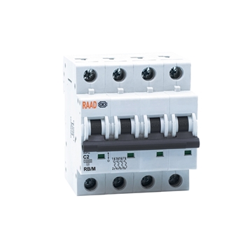 Raad AC Miniature Circuit Breaker Model RB/M-4P C2A-10kA