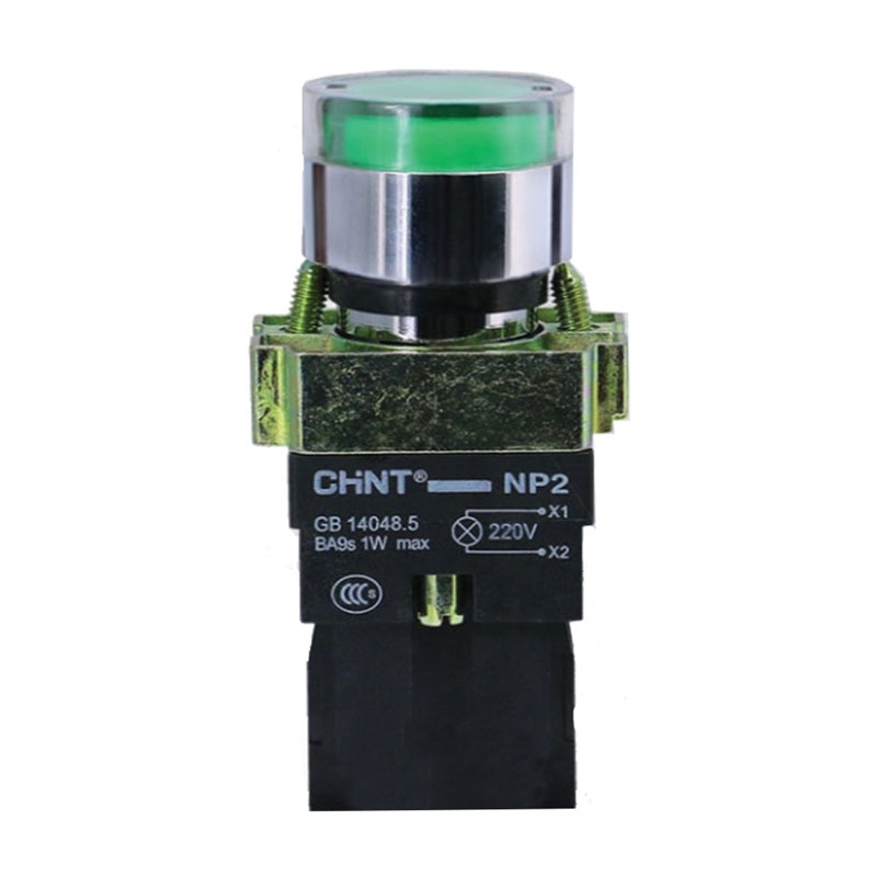 Chint Pushbutton Model NP2-BW3361 LED 220V
