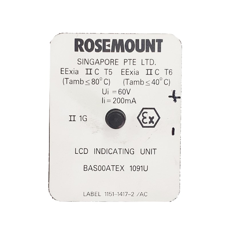 نشانگر دیجیتالی روزمونت (مدل BAS00ATEX-1091U)