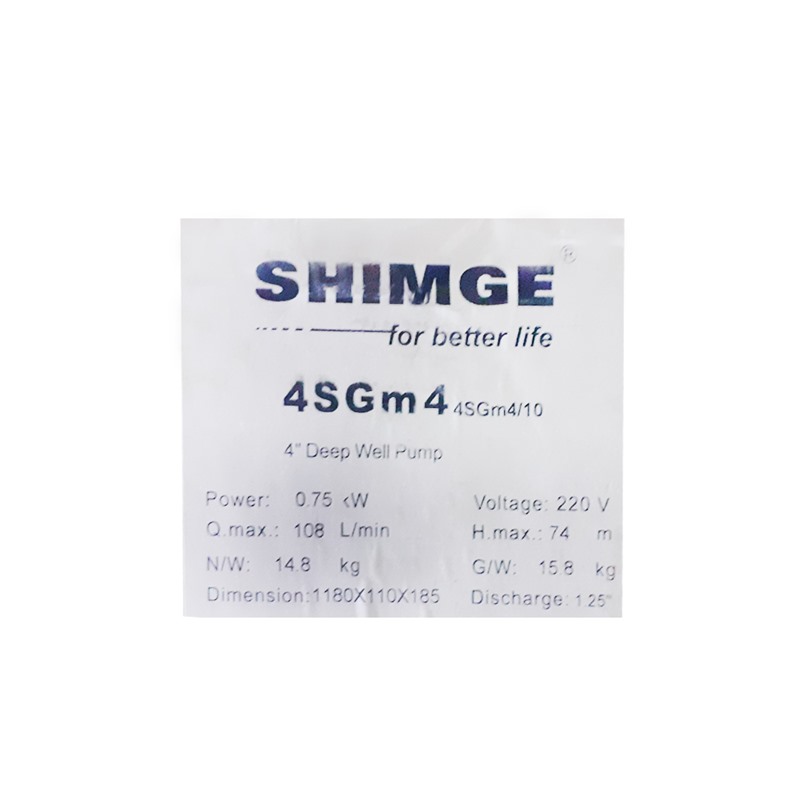 الکتروپمپ شناور استیل شیمجه SHIMGE (مدل 4sgm4/10)