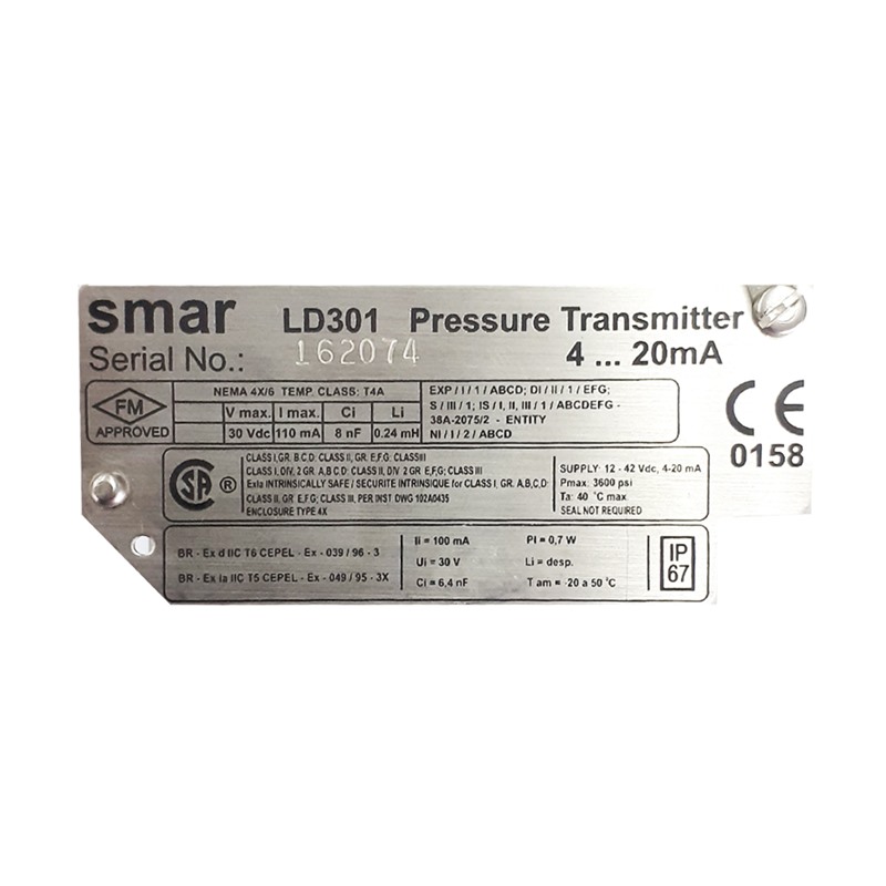 ترانسمیتر فشار اسمار (مدل  LD301)