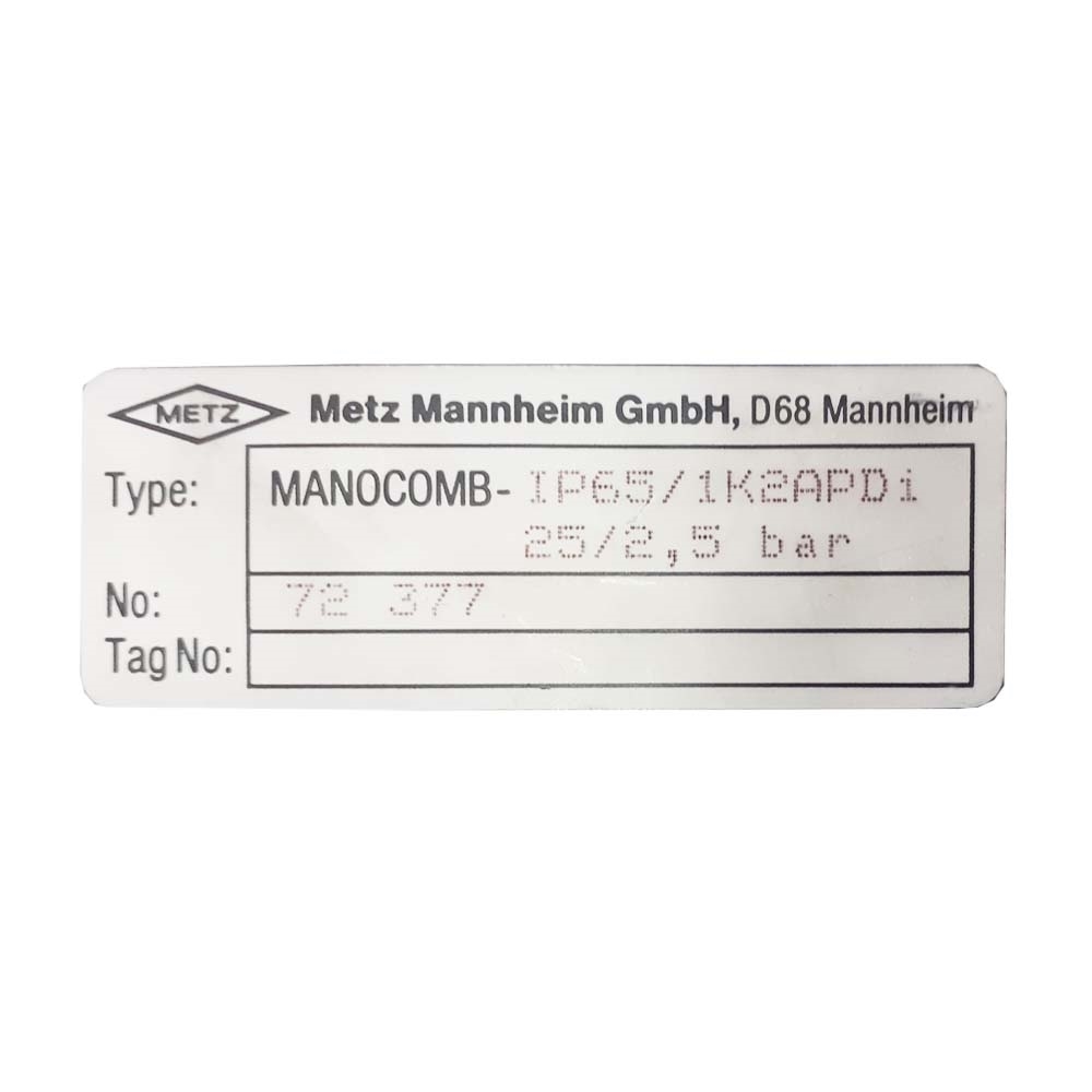 پرشرسوئیچ متز (مدل MANOCOMB IP65/1K2APDi)