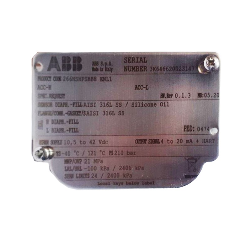 ترانسمیتر فشار ای بی بی (ABB) سری 2600T مدل 266HSH 