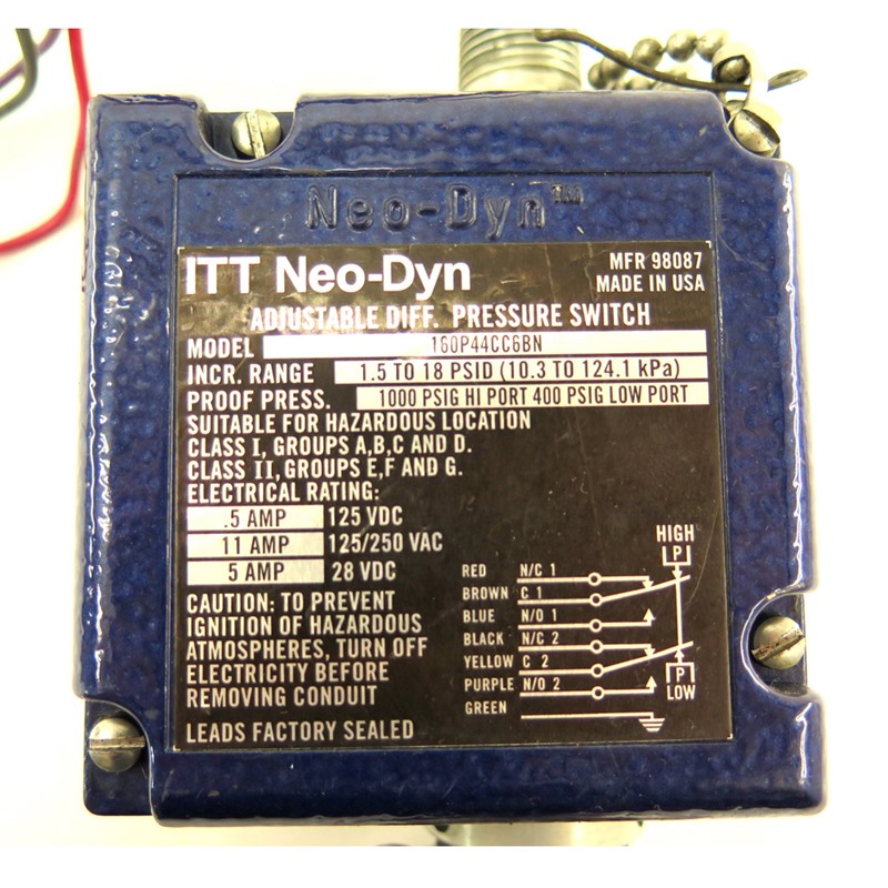 سوئیچ  اختلاف فشار نئو داین (ITT(Neo-Dyn مدل 160P