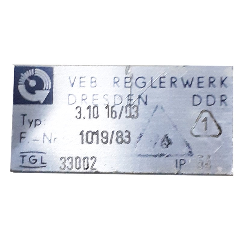 پوزیشنر پنوماتیکی VEB REGLERWERK مدل 3.10.16