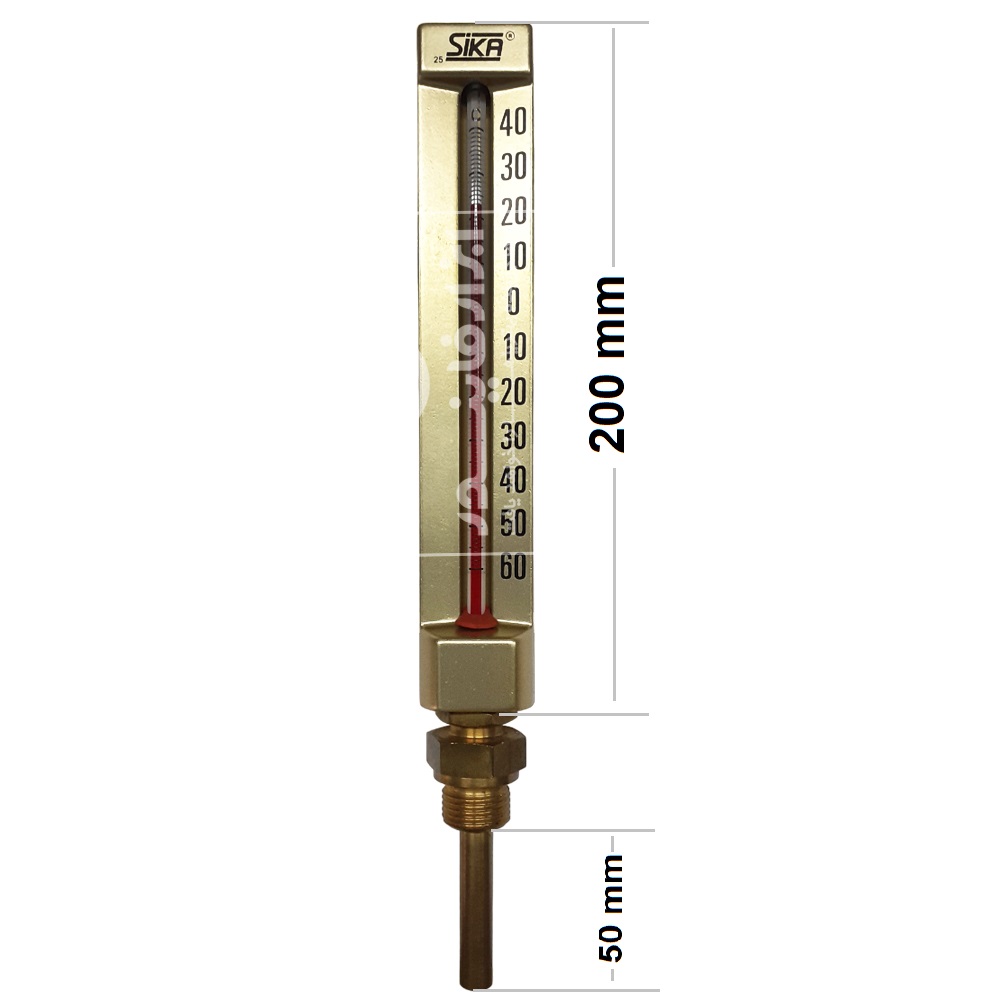 تصویر  ترمومتر الکلی  اتصال از زیر برند سیکا (60- تا 40 درجه سانتی گراد)