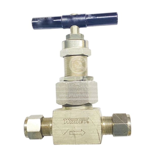 شیر سوزنی 2 راهه دو سر تیوب سایز 3/8 وایتی مدل SS-12NBS8 