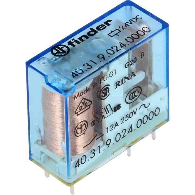 رله تک کنتاکت 24VDC 10A فیندر مدل 403190240000