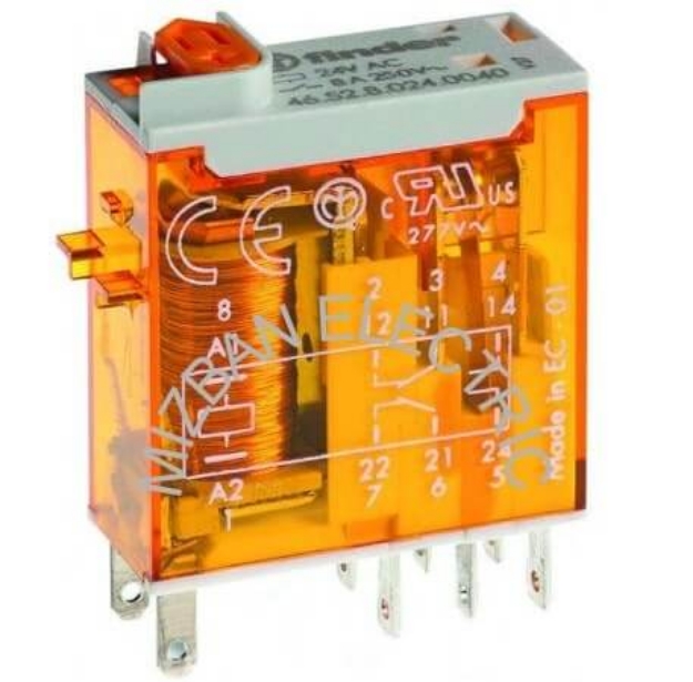 رله دو کنتاکت 110VDC 8A فیندر مدل 465291100074