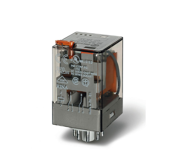 رله 2 کنتاکت 230VAC 10A فیندر مدل 601282300040