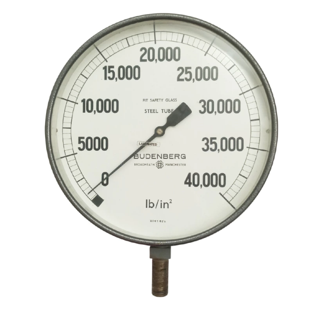 استاندارد گیج آنالوگ برند بودنبرگ 0 تا 40000 PSI 