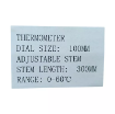 ترمومتر تاشو صفحه 10 سانت  دلتا کنترل  رنج 0 تا 60 درجه سانتی گراد   