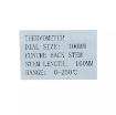 ترمومتر صفحه 10 سانت دلتا کنترل رنج 250 درجه سانتیگراد  و طول 160 میلی متر  