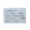 ترمومتر صفحه 10 سانت دلتا کنترل رنج 60  درجه سانتیگراد  و طول 150 میلی متر  
