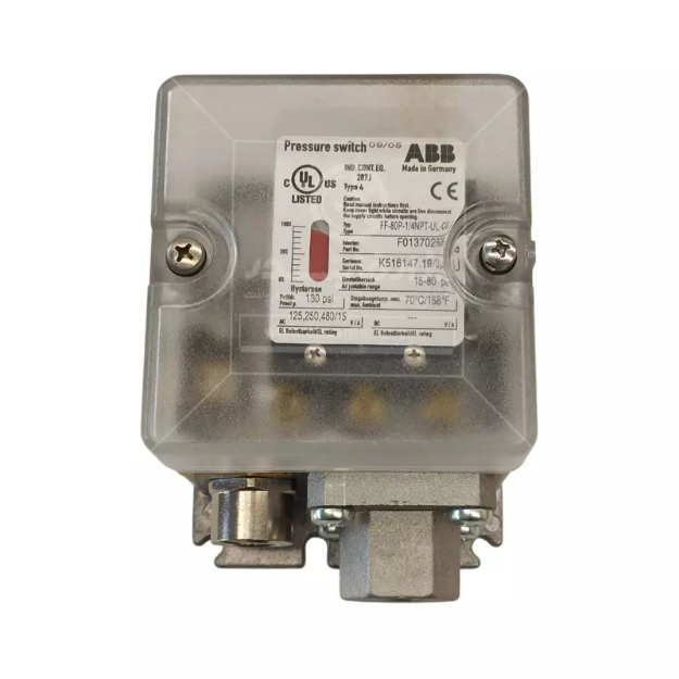 پرشر سوئیچ کانکشن آلیاژ آلومینیوم ABB مدل FF-80P-1/4NPT