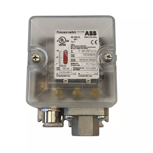 پرشر سوئیچ کانکشن آلیاژ آلومینیوم ABB مدل FF-140P-1/2NPT