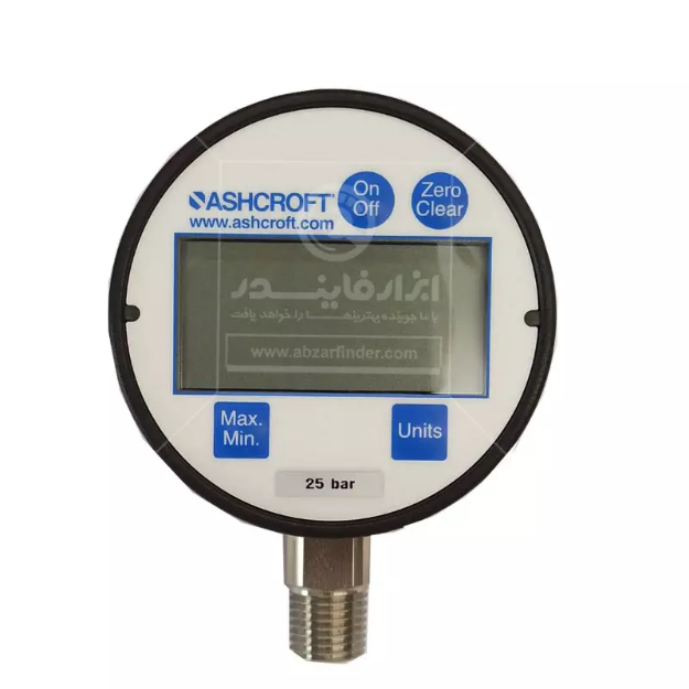 تست گیج فشار دیجیتالی اشکرافت مدل D1005PS-02-L رنج 0 تا 25 بار     