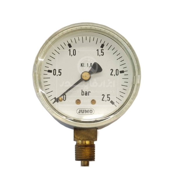 گیج فشار صفحه 6 سانت جومو رنج 0 تا 2.5 بار   