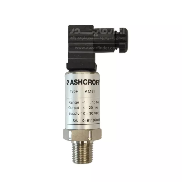 ترانسمیتر فشار اشکرافت مدل km11 رنج 1- تا 15 بار 