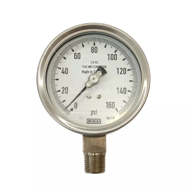 گیج فشار تمام استیل ویکا مدل 232.50.100 رنج 160 psi