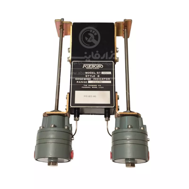 نمایشگر فشار پنوماتیکی دو عقربه‌ای Foxboro مدل 57RG2-H