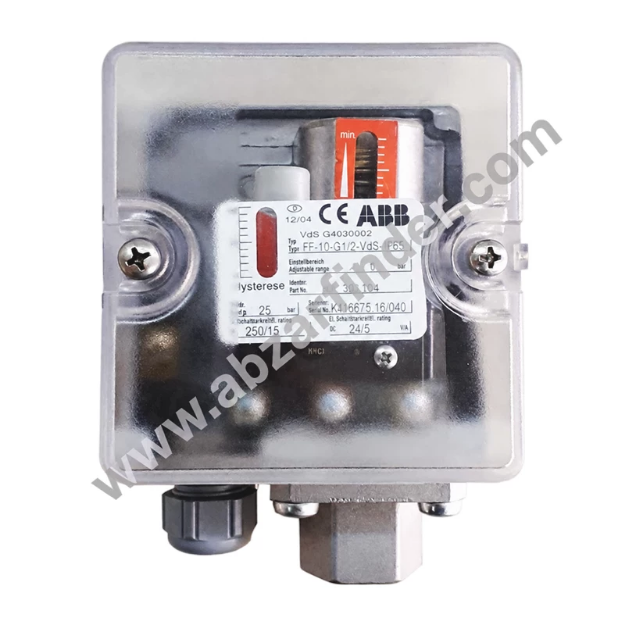 نما از جلو پرشر سوئیچ دیافراگمی برند ABB